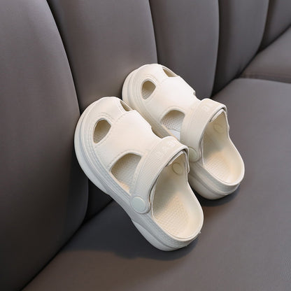 New Summer Children Shoes Non-Slip Slippers Baby Outdoor Fashion Hole Beach Sandals Slippers for Girl Boy Beach Children's Shoes