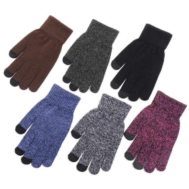 Elastic Winter Outdoor Sports Running Gloves Warm Touch Screen Gym Fitness Full Finger Gloves For Men Women Knitted Magic Gloves