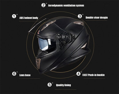 Capacetes de Moto Fechados Mais Recentes para Downhill Casco de Moto para Motociclismo Capacete De Moto Aprovado pelo DOT para Homens e Mulheres Kask GXT