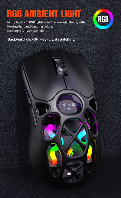 XUNFOX H16 Bluetooth wireless three-mode game mouse laptop e-sports lightweight mouse