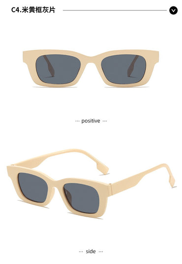 New Vintage Square Sunglasses Women Men Brand Rectangle Sun Glasses Female Oval Eyewear Oculos De Sol for Male Female Eyeglasses