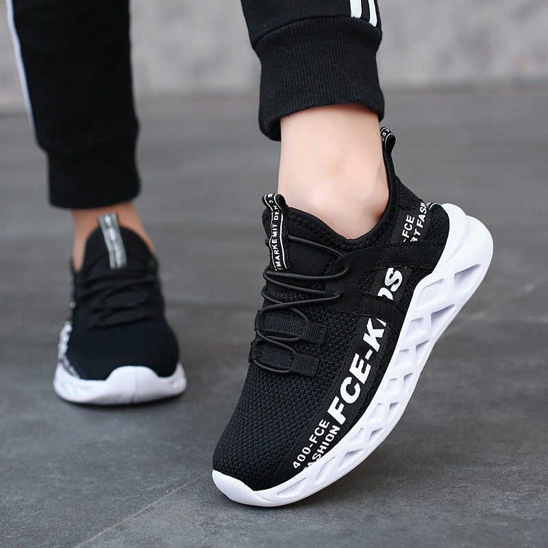 Children's School Student Running Sneakers Breathable Lightweight Soft Non-slip Leisure Comfortable Walking Shoes Boys Girls