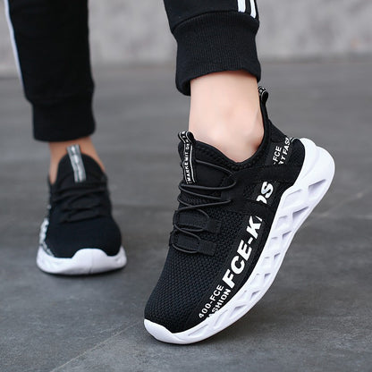 Children's School Student Running Sneakers Breathable Lightweight Soft Non-slip Leisure Comfortable Walking Shoes Boys Girls