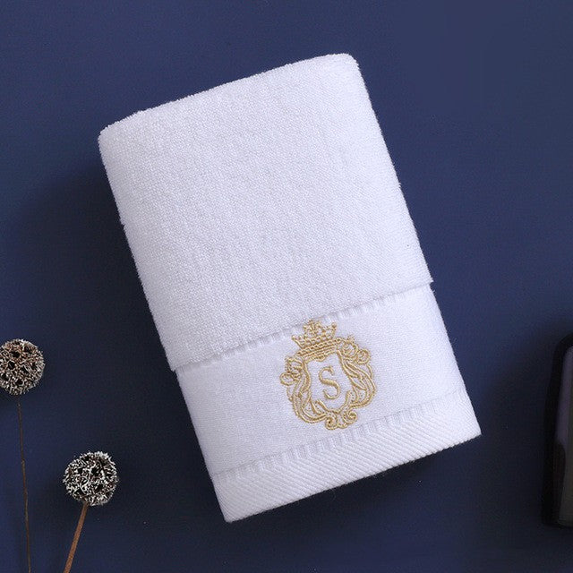 1/5/10PCS Bathroom Cotton Towel 35x75cm 70x140cm Hand Face Bath Towel Soft Gift Absorbent Sport Absorbent Towel ?? ?? Blue White
