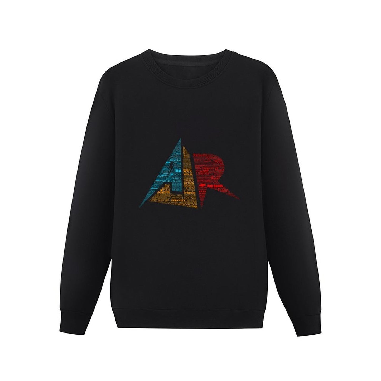 AJR typography - Solid Default Colours Pullover mens clothing men's winter sweater japanese style men's sweatshirt