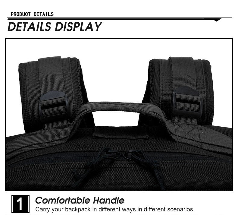 Mochilas Multifuncionais para Esportes ao Ar Livre 50L Mochila Tática Masculina de Viagem Grande Capacidade Mochilas Masculinas Impermeáveis
