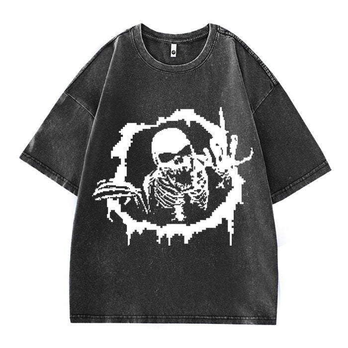 Misfortonez Spider Web Graphic Print Cotton T Shirts for Men 2025 Summer Streetwear Short Sleeve Tees Casual T-shirt Mens