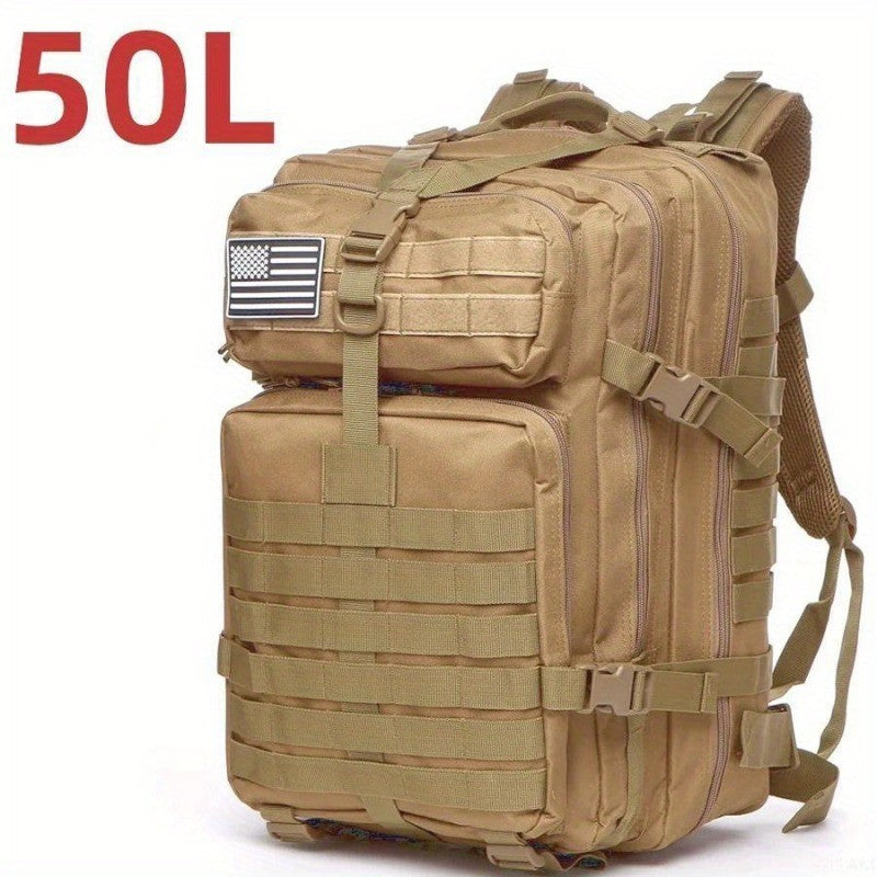 Mochila Tática Elite 50L/30L | Mochila de Trabalho e Militar 3X Mais Forte | Resistente e de Alta Durabilidade | Mochila de Sobrevivência MOLLE de 3 Dias