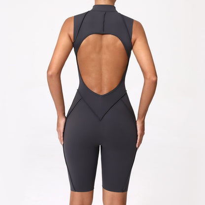 New Yoga Suit Short Sleeve Zipper Sports Clothing Fitness Suits Women Dance Running Training Clothing Gym Push Ups Yoga Suit Set