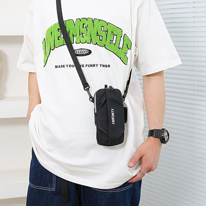 1pc Lightweight Multi-functional Satchel Bag for Men Women, Sport Running Bag for Coins Keys Cards Phone