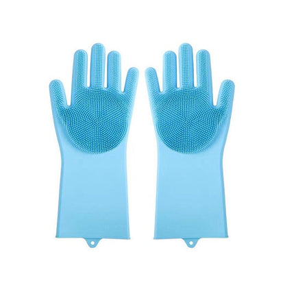 Pet Grooming Gloves Dog Cat Bathing Cleaning Glove Shampoo Scrubber Clean Soft Silicone Hair Removal Glove Hand Skin Protection