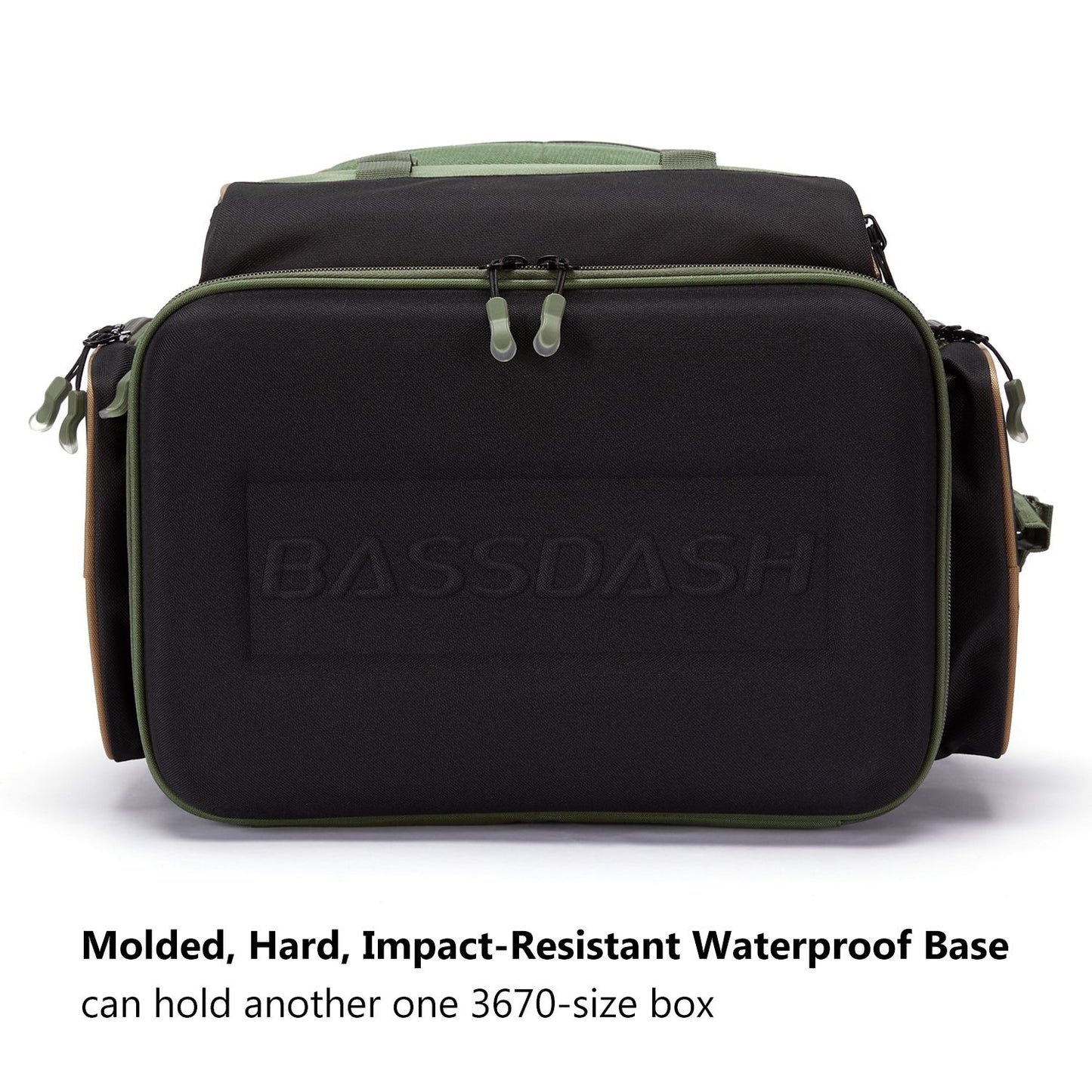 Mochila de Pesca Multifuncional Bassdash Leve Tática com Caixa de Iscas Flexível e Capa de Chuva Protetora