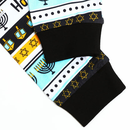 Hanukkah Pajamas Kids Pyjamas Boys Toddler Chanukah Candle Lgnite Nine Lamp Holders Homewear Infant Gift Clothes Winter Pjs