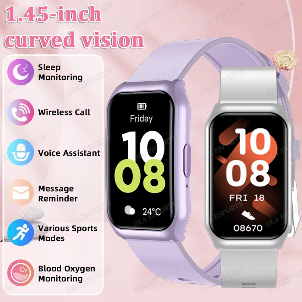 New Curved Screen Smart Watch 2025 For Health Watch Heart Rate Blood Oxygen/Pressure Sleep Monitor Sports Waterproof Smartwatch