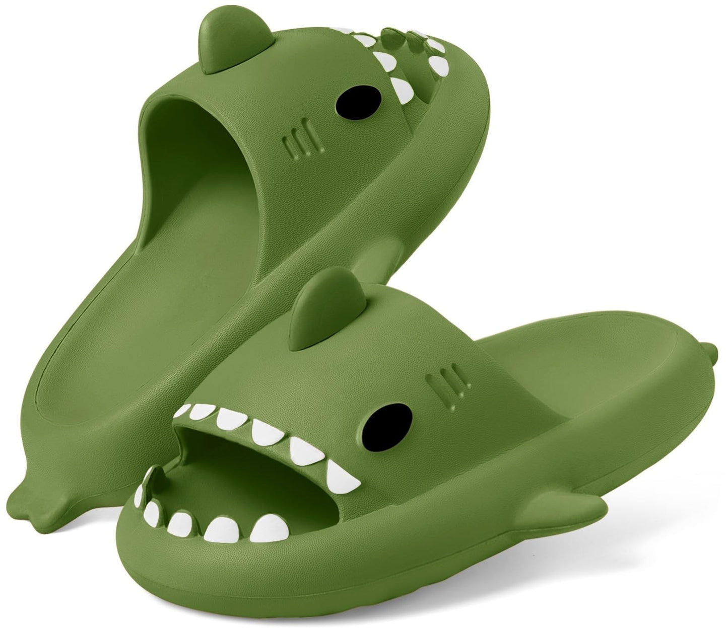 KIDMI New Men's and Women's Shark Slides Cloud Slippers Summer Open Toe Slide Sandals Casual Anti-Slip Beach Pool Shower Shoes