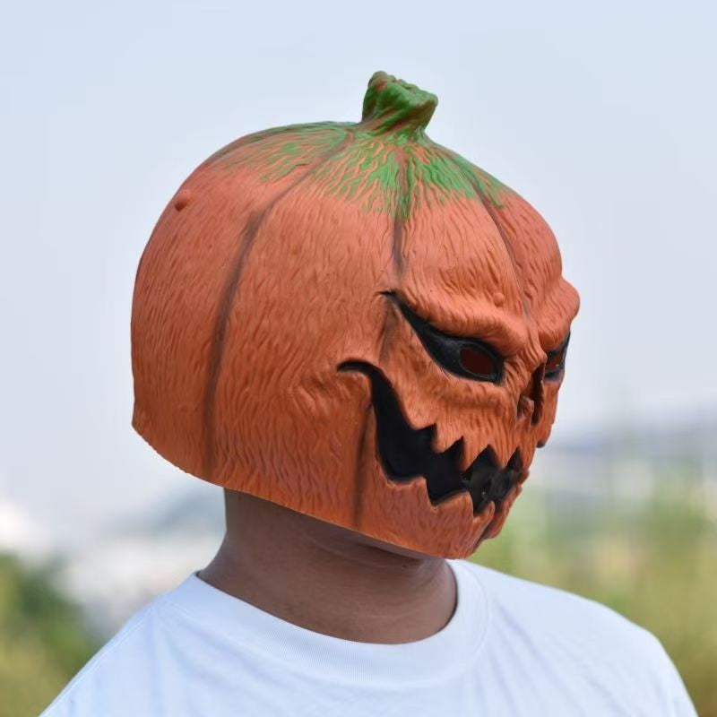 Halloween Latex Full Head Mask for Adults & Kids Animal, Pumpkin, Fox, Dog, Panda, Monkey Character Cosplay Costume Accessory