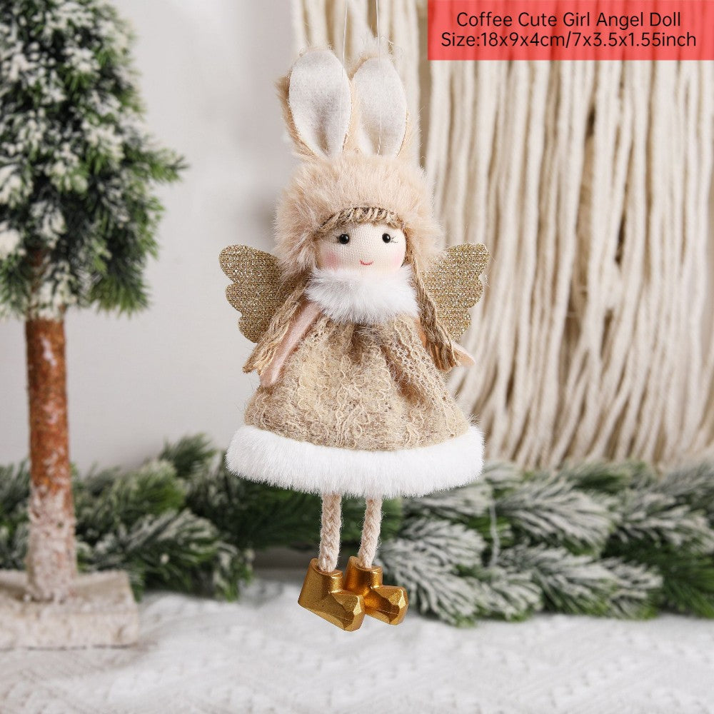 New Year 2024 Christmas Angel Dolls Xmas Tree Pendant Ornaments Navidad 2022 Christmas Decoration for Home Natal Gifts Noel Deco