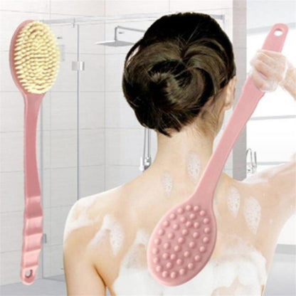 Esponja Esfoliante Corporal Esfoliante de Banho com Cabo Longo Escova de Banho Esfoliante Massageador de Pele Escova de Limpeza Acessórios de Banheiro