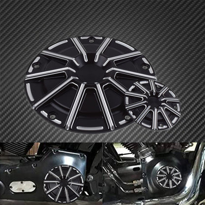 Motorcycle CNC 5 Holes Engine Derby Timer Timing Cover Black For Harley Touring Road Glide Heritage Softail Fat Boy FLSTF Dyna