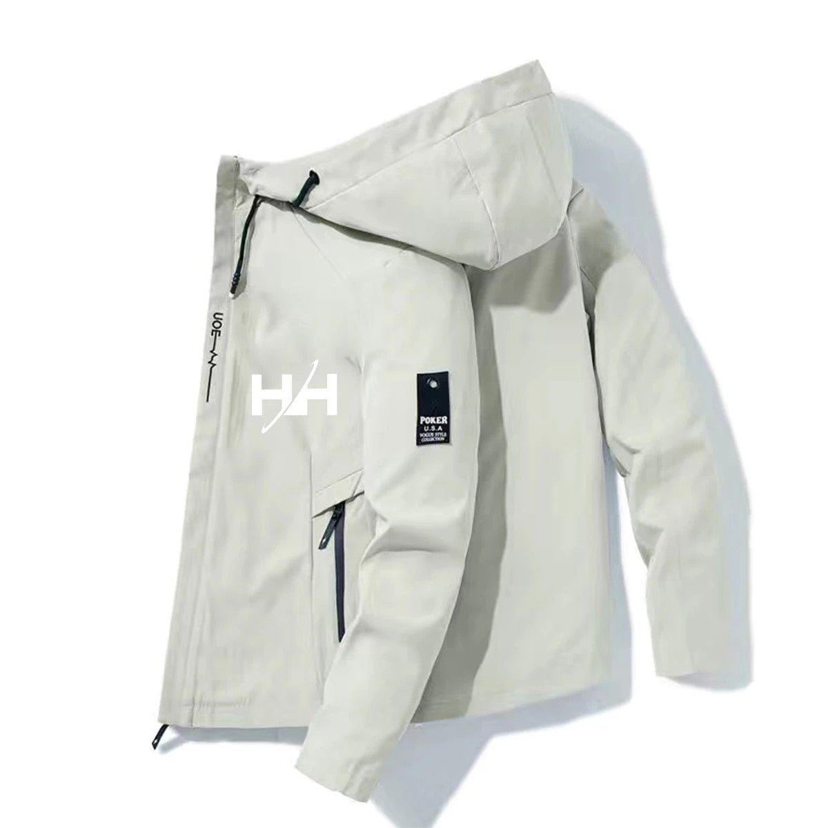 2025HH Bomber Jacket Men's Windbreaker Zipper Spring Autumn Casual Work Fashion Outdoor Adventure