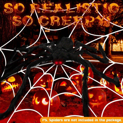 Halloween Spider Web Giant Stretchy Cobweb For Home Bar Haunted House Scary Prop Horror Yard Outdoor Halloween Party Decoration