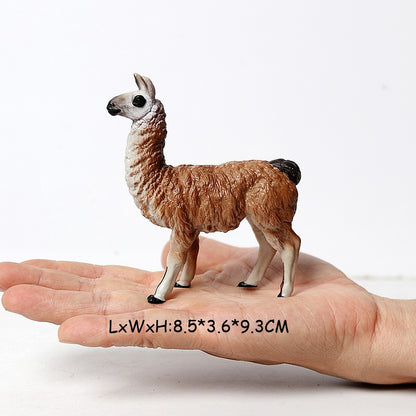 Realistic Farm World Alpaca Animal Model Figures Llama Toy Figurine Zoo Education Collection Home Decor Playset Kids Gifts