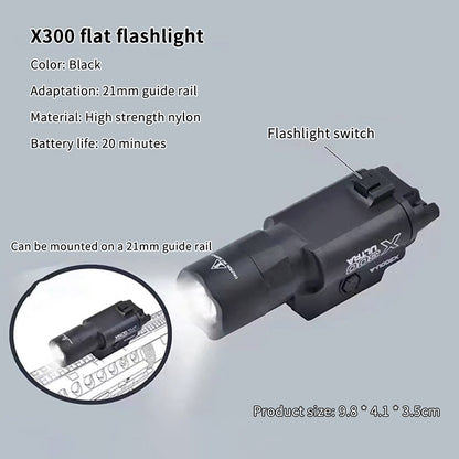 High-power Flashlight X300U-A Multi-Functional Tactical Light Fits 20mm Rail For Toy Airsoft Guns Hunting CS Matches & Wargames