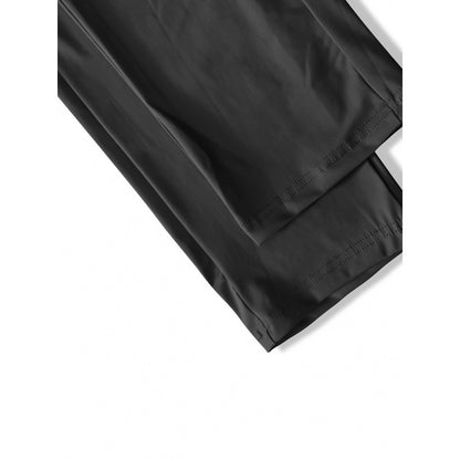 Calça Moletom Masculina de Pesca Calça Jogging Masculina de Seda Gelada Altamente Elástica com Bolsos com Zíper Calça Esportiva Respirável Elástica Presente Masculino