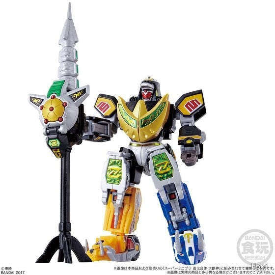 BANDAI Original SUPER MINIPLA Power Rangers Série Rei Dragão de Pulso\Deus Grande Besta Anime Action Figure Modelo Brinquedos Presentes Para Meninos