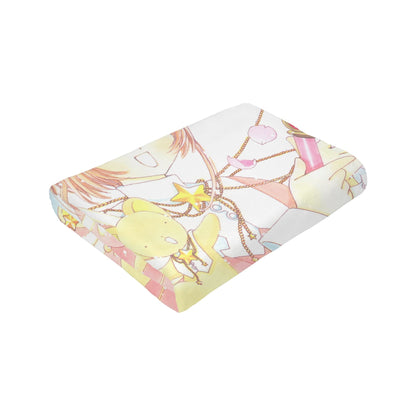 Anime Cardcaptor Sakura Cobertores Flanela Primavera/Outono Cobertor de Malha Super Quente Respirável para Cama Viagem Colcha