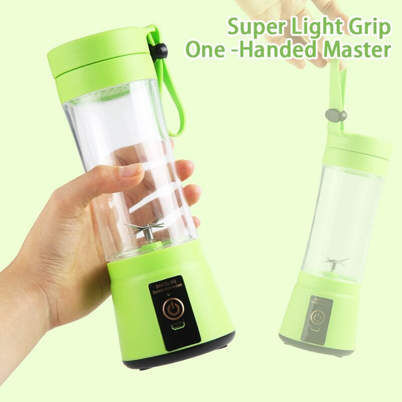 380ml Espremedor Elétrico Portátil Liquidificador de Smoothie USB Recarregável Processador de Alimentos Mini Misturador de Frutas para Viagem Cozinha Treino