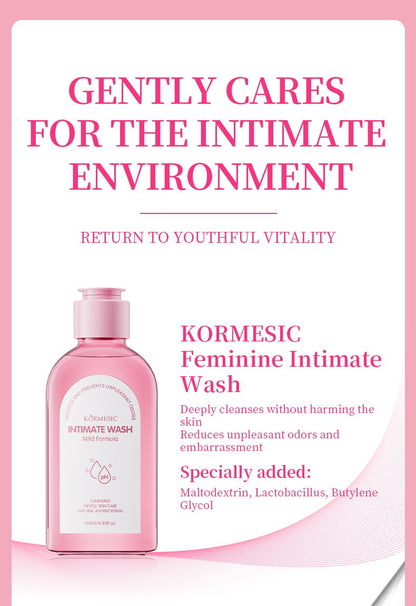 5 unidades/conjunto KORMESIC Kit de cuidados íntimos femininos diário, rotina de pele, lavagem de beleza, banho, clareamento, delicado, suave
