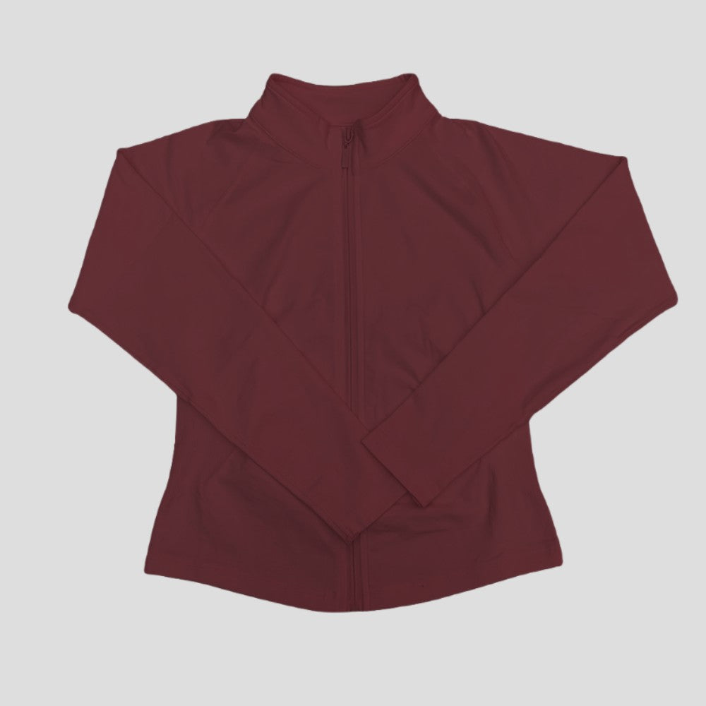 Oner Active Women's Comprehensive Training Jacket Yoga Jacket Gym Jacket Long Sleeve Zipper Tight Plastic Waistband Daily Jacket