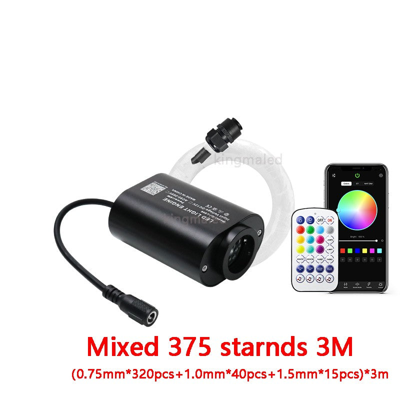 Mini 6W Twinkle  Fiber Optic Star Ceiling Light Kit RGBW APP Control Car Star Light Roof  for Starry Sky Fiber Optic Ceiling