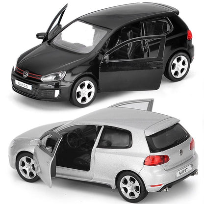 1:36 Volkswagen Golf 6 GTI Carro de Brinquedo Miniatura de Metal SUV Com Função de Recuo Portas Que Abrem Coleção Educacional Presente Infantil