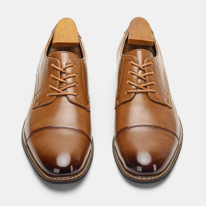 Men's Dress Shoes Fashion Comfortable 2025 Brand Leather Shoes Men