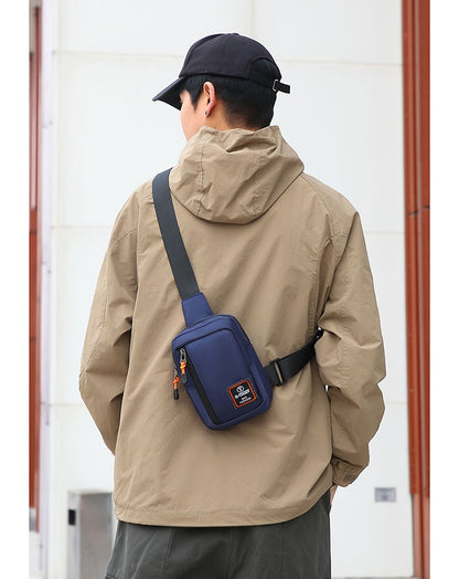 Fashionable Men's Small Shoulder Bag, High-quality and Durable Oxford Cloth Handbag, Portable Crossbody Bag, Flap Mini Waist Bag