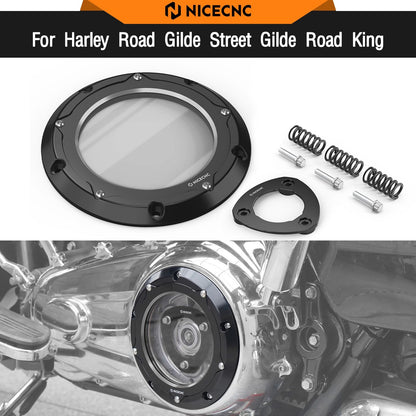 Para Harley Street Glide FLHX 2016-2025 Tampa da Embreagem Derby Power Plate Road Glide FLTRX FLTRXS Road King FLHR Electra Glide FLHT