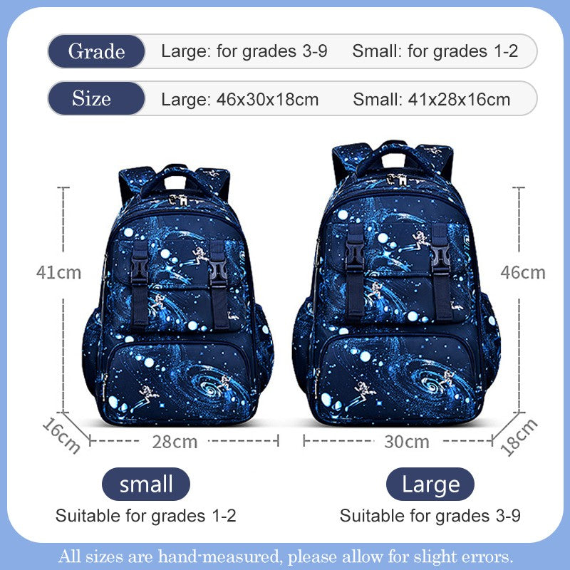 Mochila Ergonômica de Suporte Confortável para Coluna, para Livros Infantis do Ensino Fundamental e Médio Meninos Leve