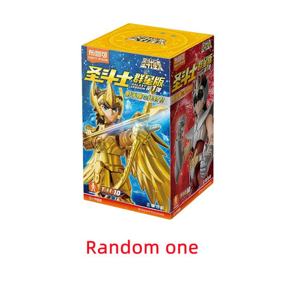 Blokees Galaxy Versão Gold Saint Boneco de Ação Libra Dohko Sagitário Campeão Seiya Mu Aiolia Brinquedos de Montar Presente Infantil