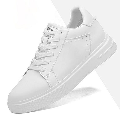 Sneakers Man Elevator Shoes White Black Taller Shoes Men Leisure Fashion Sports Increasing Shoes Increase in Height 6-10Cm