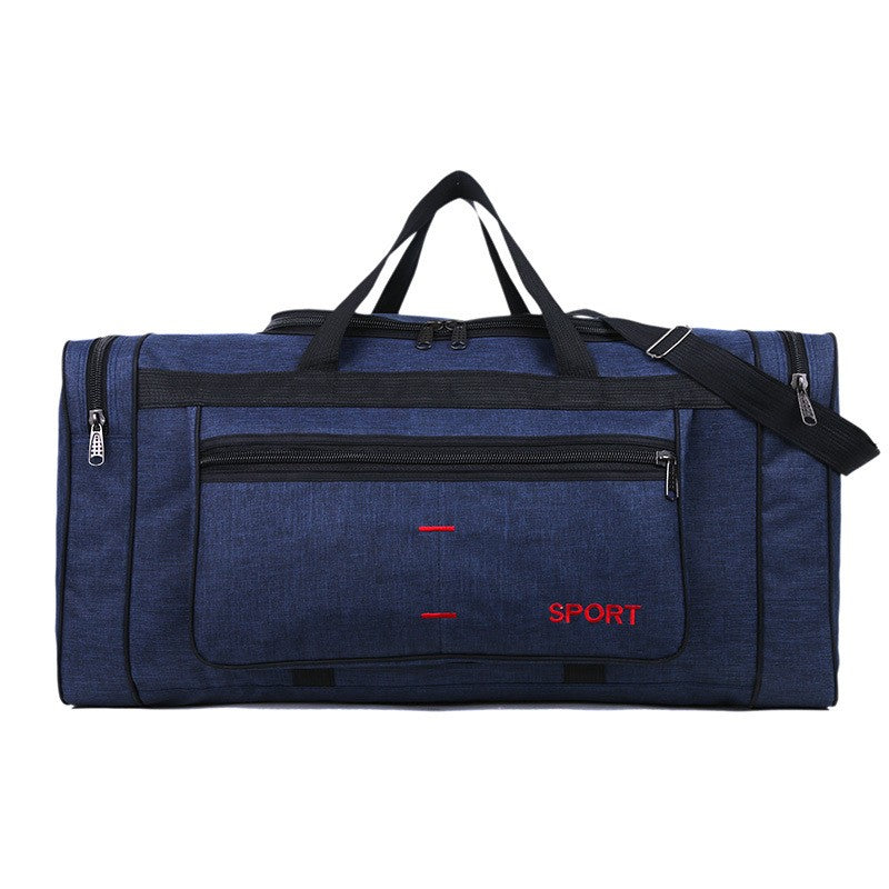 Large Capacity Folding Duffle Bag Travel Clothes Storage Bags Zipper Oxford Weekend Bag Thin Portable Moving Luggage Hand Bag