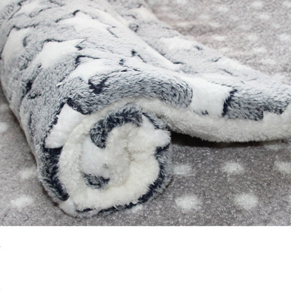 Cama de Cachorro de Flanela Grande, Cama de Gato Espessa, Tapete de Dormir para Cachorros, Cobertor para Filhotes de Cachorro e Gato, Tapete para Cachorros Pequenos, Médios e Grandes