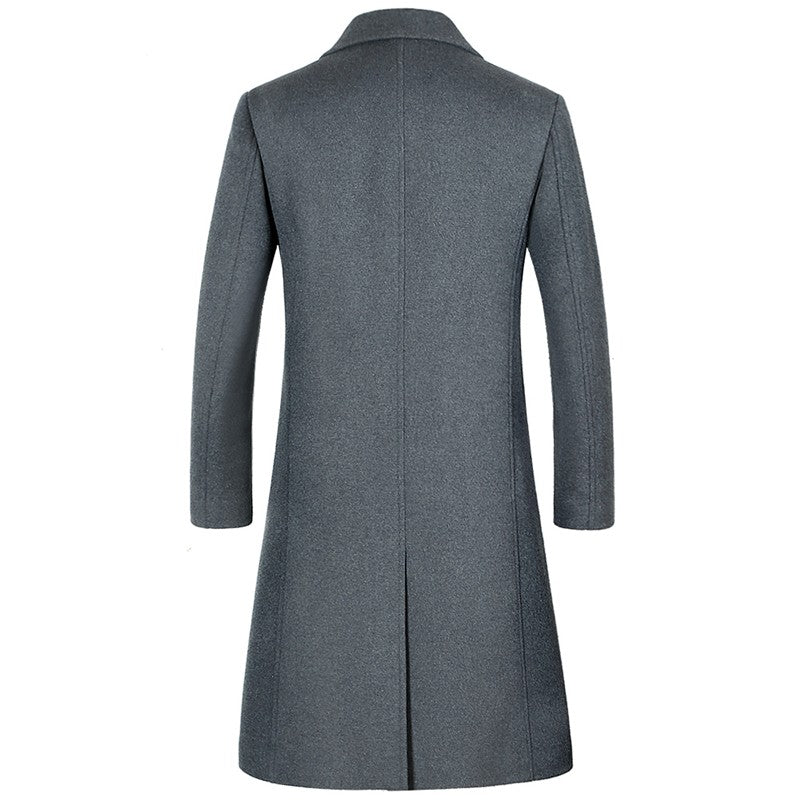Coats for Men,Wool content 54%,A Long Jacket Below The Knee,Men's Overcoat,Men's Coat Windbreaker,Men Coats, Long Overcoat Men