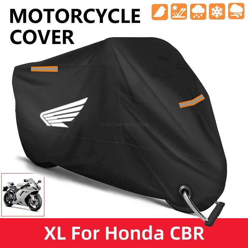 Capa de Moto Impermeável Externa Protetor UV contra Poeira e Chuva Para Honda CBR 125R 954 600 F4i 650F 650R 1100XX 1000F