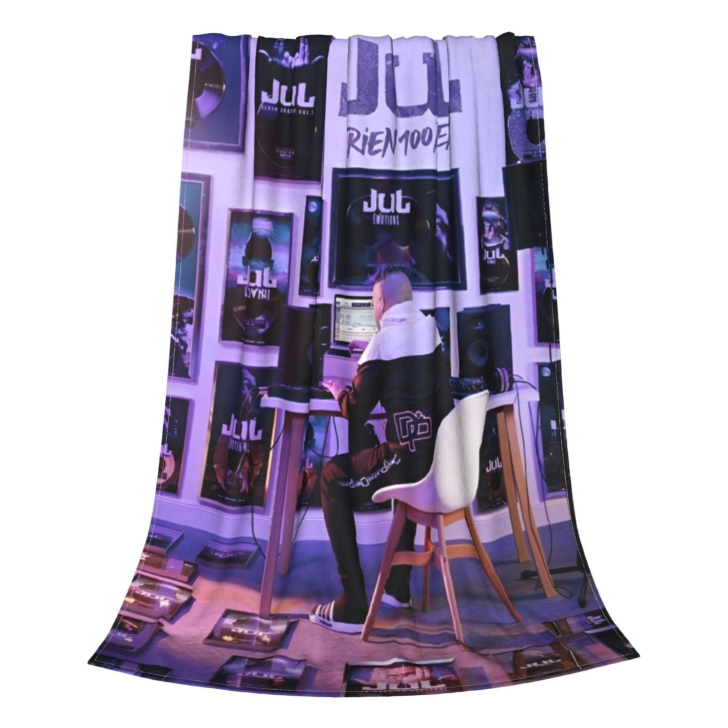 JuL C'est Pas Des Lols Cobertores de Lã Rapper Francês Mantas Leves para Cama Viagem Quilt de Quarto