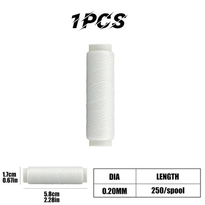 Linha de pesca elástica de alta resistência 0,2 mm 250 m Linha de isca de pesca invisível Fio elástico Linha de pesca Material de pesca