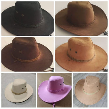 Chapéu de Cowboy Ocidental de Aba Larga Chapéu de Cavaleiro Chapéu de Escalada Chapéu de Sol de Verão Boné de Ciclismo Boné de Proteção Solar Boné Protetor Solar Masculino