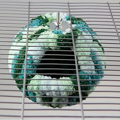 Casa de Inverno Quente para Pássaros, Rede Suspensa, Acessórios de Gaiola, Esconderijo de Pelúcia para Papagaio, Beija-flor, Decoração de Gaiolas de Pássaros