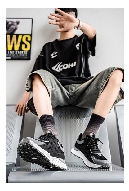 Men's Breathable Running Shoes Anti-skid Athletic Sneakers 2025 Casual Shoes Walking Shoes Lightweight Trendy Casual Sports Shoe